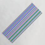 Classic Stripes XV - 90s Pastel Yoga Mat Gallery Image 1