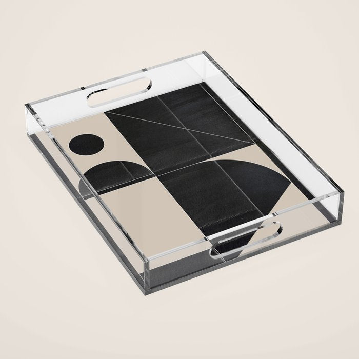 Minimal Geometric Shapes 214 Acrylic Tray Gallery Image 1