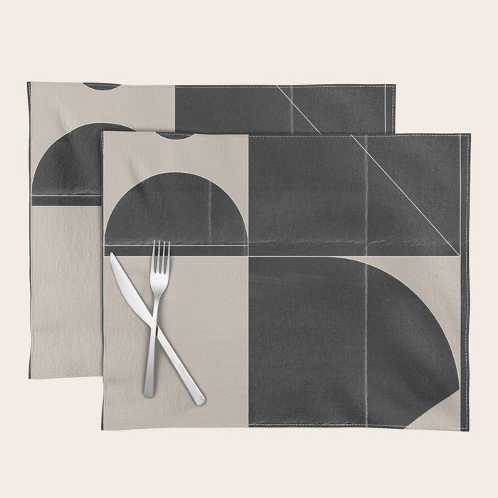 Minimal Geometric Shapes 214 Placemat Gallery Image 1