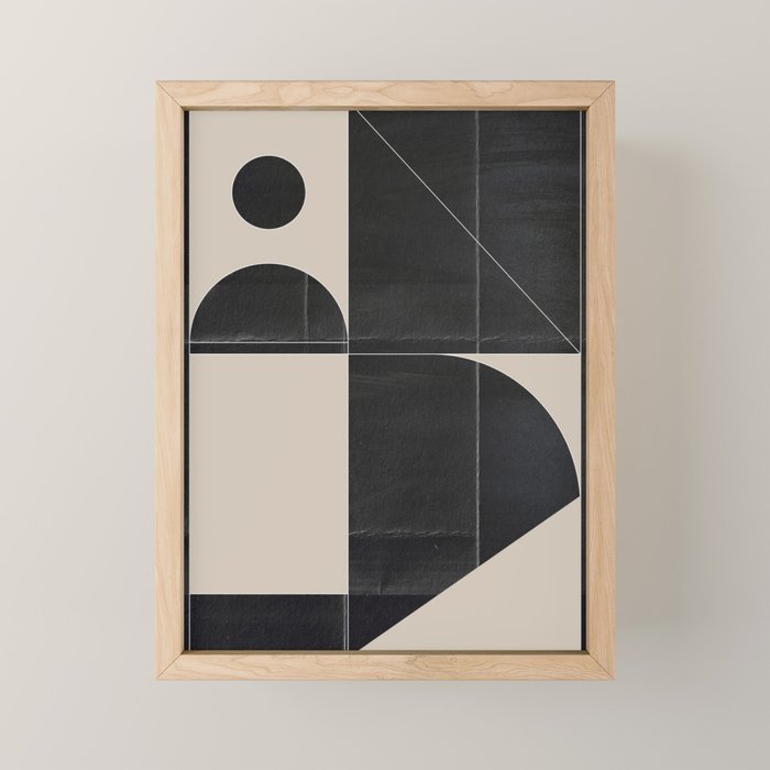 Minimal Geometric Shapes 214 Mini Art Print Gallery Image 1