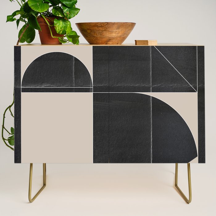 Minimal Geometric Shapes 214 Credenza Gallery Image 1