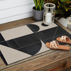 Minimal Geometric Shapes 214 Outdoor Rug Gallery Image 2