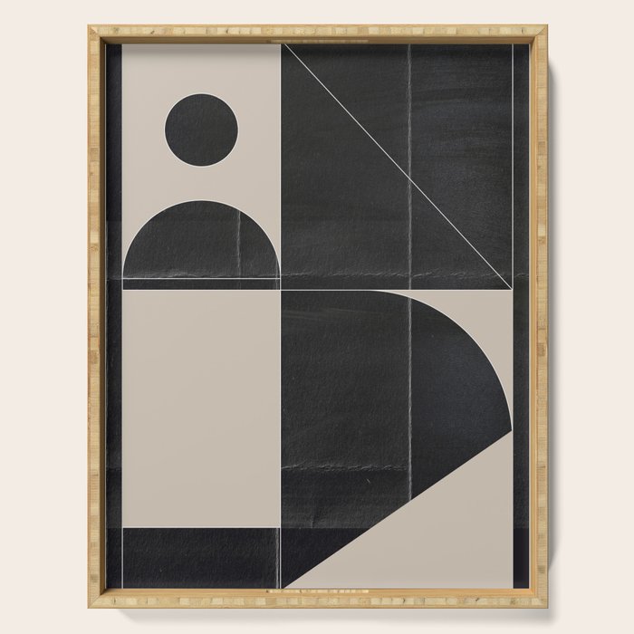 Minimal Geometric Shapes 214 Serving Tray Gallery Image 1