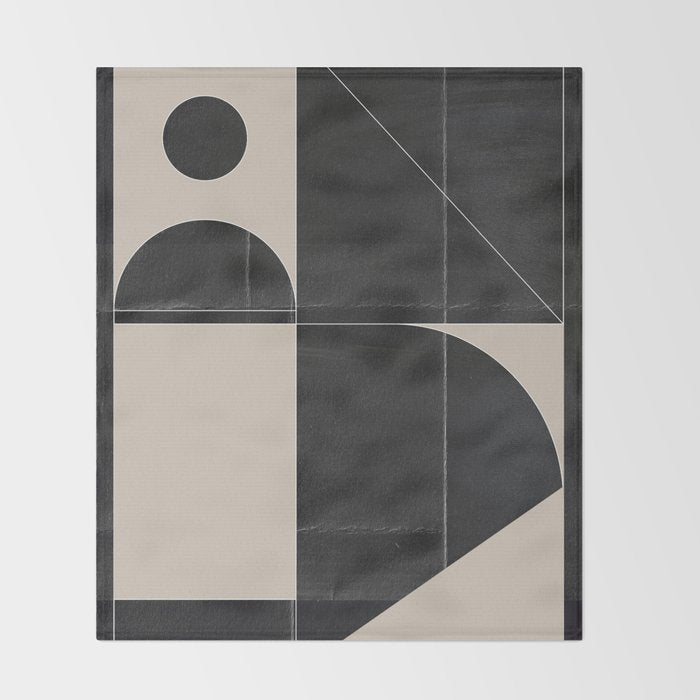 Minimal Geometric Shapes 214 Throw Blanket Gallery Image 2