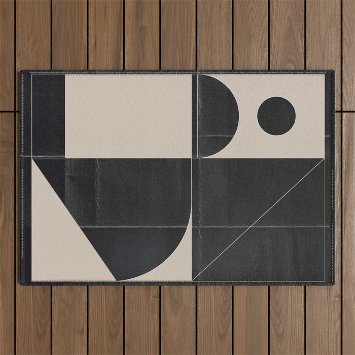 Minimal Geometric Shapes 214 Outdoor Rug Gallery Image 1