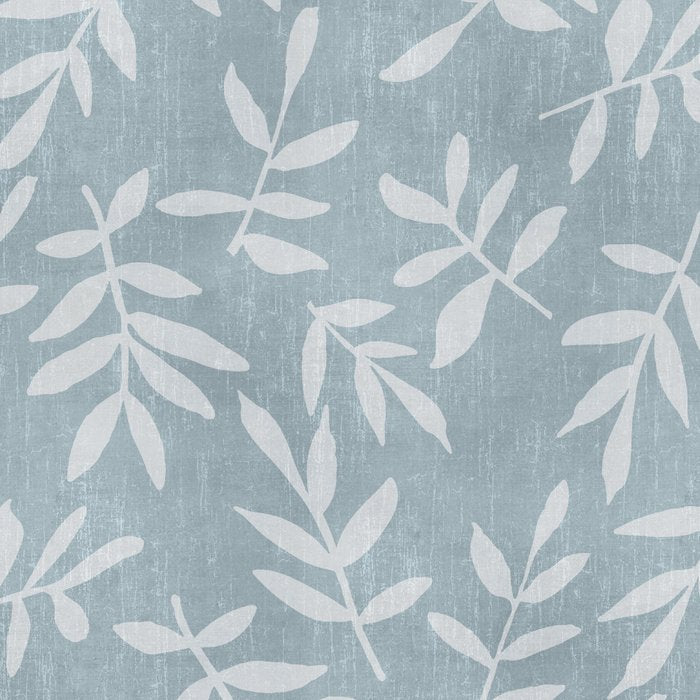 Simple Scandinavian Ditsy Leaf Pattern Blue Grey Coffee Mug Gallery Image 2