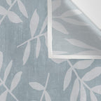 Simple Scandinavian Ditsy Leaf Pattern Blue Grey Wall Tapestry Gallery Image 3