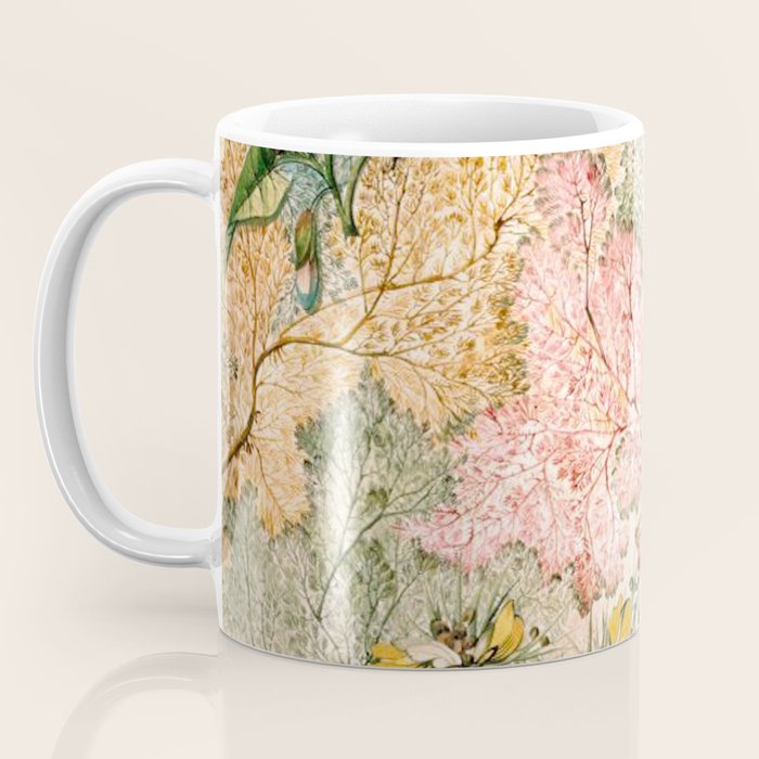 Romantic Marble End Paper Floral 1788 William Kilburn Coffee Mug Gallery Image 3