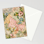 Romantic Marble End Paper Floral 1788 William Kilburn Stationery Card Gallery Image 2