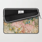 Romantic Marble End Paper Floral 1788 William Kilburn Laptop Sleeve Gallery Image 2