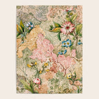 Romantic Marble End Paper Floral 1788 William Kilburn Poster Gallery Image 4