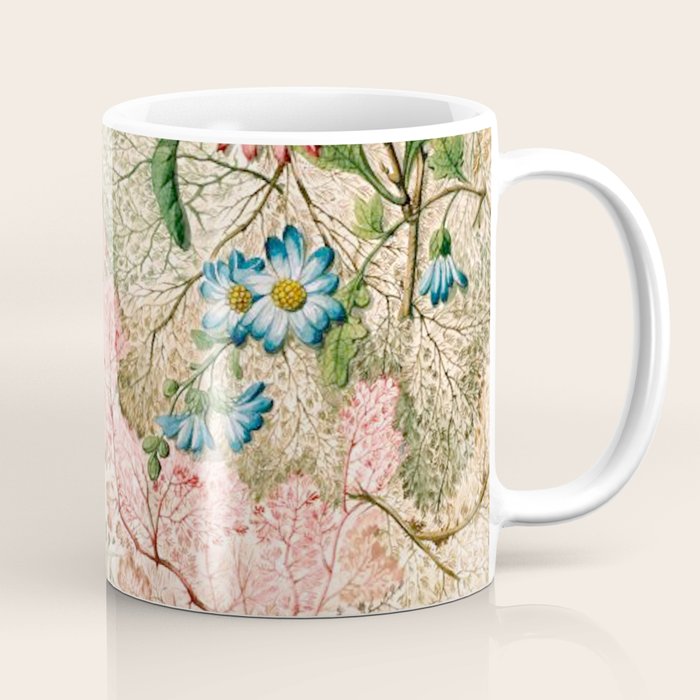 Romantic Marble End Paper Floral 1788 William Kilburn Coffee Mug Gallery Image 1