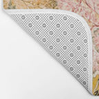 Romantic Marble End Paper Floral 1788 William Kilburn Bath Mat Gallery Image 2