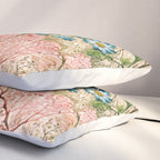 Romantic Marble End Paper Floral 1788 William Kilburn Pillow Sham Gallery Image 3