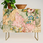 Romantic Marble End Paper Floral 1788 William Kilburn Credenza Gallery Image 1