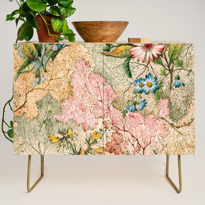 Romantic Marble End Paper Floral 1788 William Kilburn Credenza Gallery Image 1