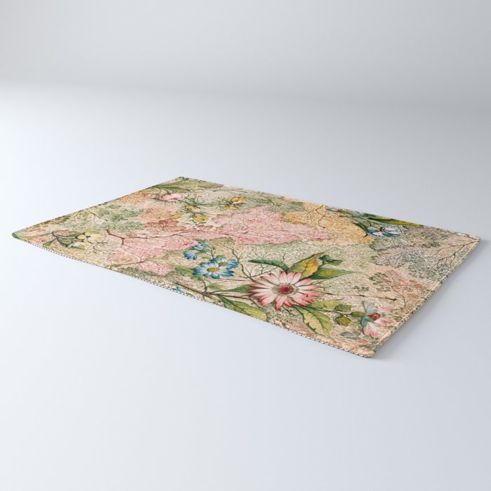Romantic Marble End Paper Floral 1788 William Kilburn Rug Gallery Image 3
