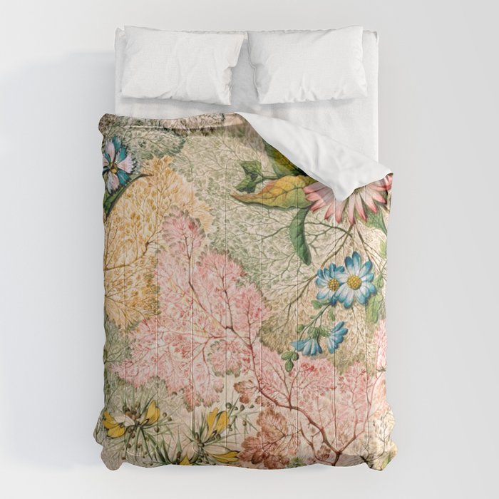 Romantic Marble End Paper Floral 1788 William Kilburn Comforter Gallery Image 1