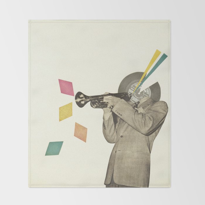 Blue Note Throw Blanket Gallery Image 2