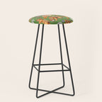 Chipmunks friends - green Stool Gallery Image 1