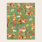 Chipmunks friends - green Notebook Gallery Image 4