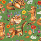 Chipmunks friends - green Coffee Mug Gallery Image 2