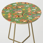Chipmunks friends - green Side Table Gallery Image 2
