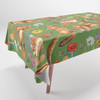 Chipmunks friends - green Tablecloth Gallery Image 1