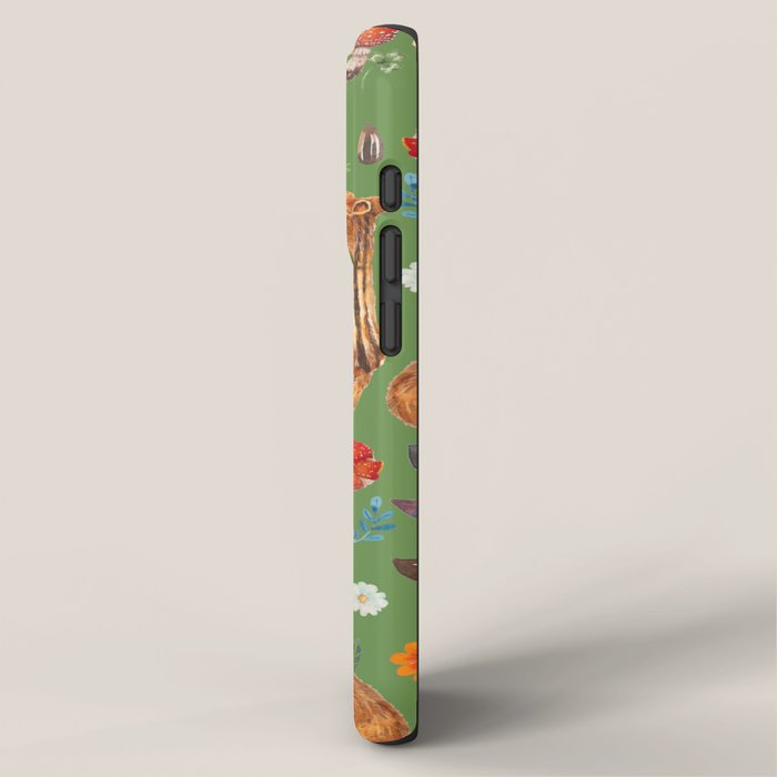Chipmunks friends - green iPhone Case Gallery Image 2