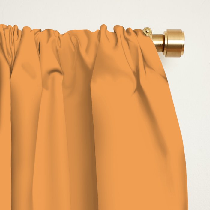Soft Orange and Blush Squares Minimalist Color Block Solid Stripe Geometric Pattern  Window Curtain Gallery Image 2