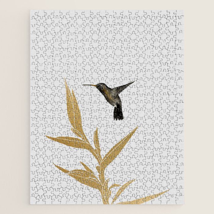 Hummingbird & Flower II Jigsaw Puzzle Gallery Image 1