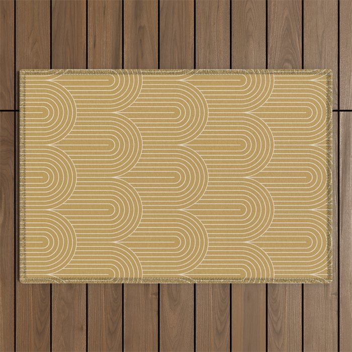 Art Deco Arch Pattern XLVI Outdoor Rug Gallery Image 1