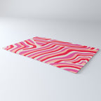 pink zebra stripes Rug Gallery Image 3
