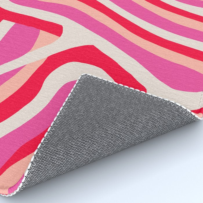 pink zebra stripes Rug Gallery Image 4