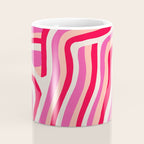 pink zebra stripes Coffee Mug Gallery Image 4