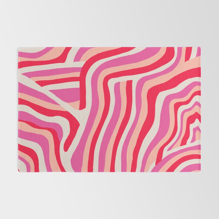 pink zebra stripes Rug Gallery Image 2