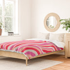 pink zebra stripes Duvet Cover Gallery Image 2