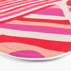 pink zebra stripes Bath Mat Gallery Image 3