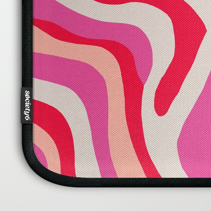 pink zebra stripes Laptop Sleeve Gallery Image 3