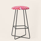 pink zebra stripes Stool Gallery Image 1