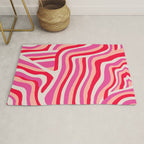 pink zebra stripes Rug Gallery Image 1