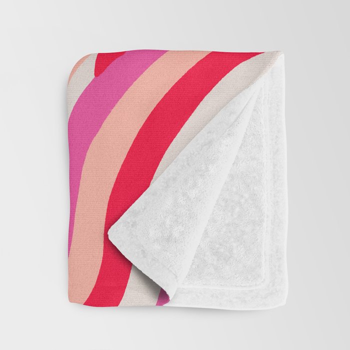 pink zebra stripes Throw Blanket Gallery Image 3
