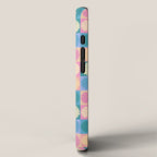 Retro Flowers Check Pattern XXIII iPhone Case Gallery Image 2