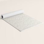 Beige Ditsy Toile Floral Yoga Mat Gallery Image 2