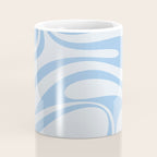 Retro Fantasy Swirl Abstract in Powder Blue Coffee Mug Gallery Image 4