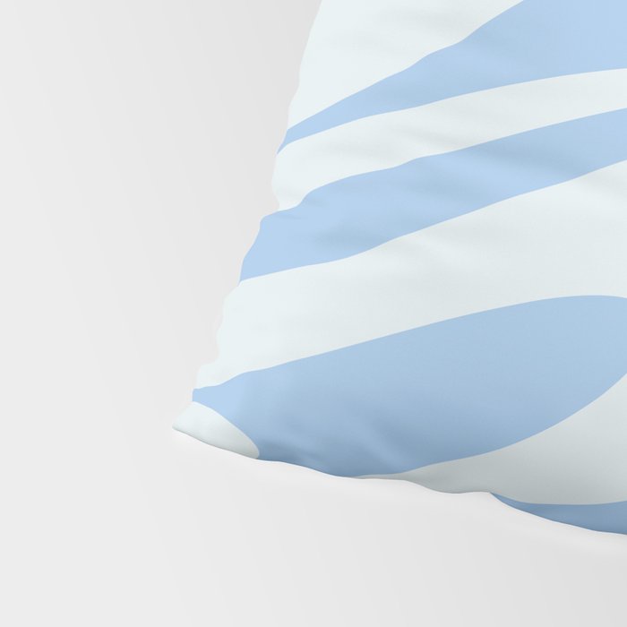 Retro Fantasy Swirl Abstract in Powder Blue Pillow Sham Gallery Image 4