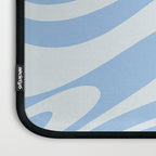 Retro Fantasy Swirl Abstract in Powder Blue Laptop Sleeve Gallery Image 3