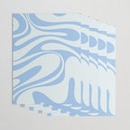 Retro Fantasy Swirl Abstract in Powder Blue Wrapping Paper Gallery Image 3