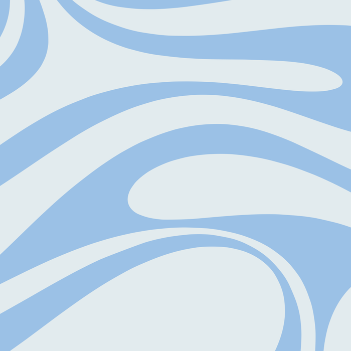Retro Fantasy Swirl Abstract in Powder Blue Coffee Mug Gallery Image 2