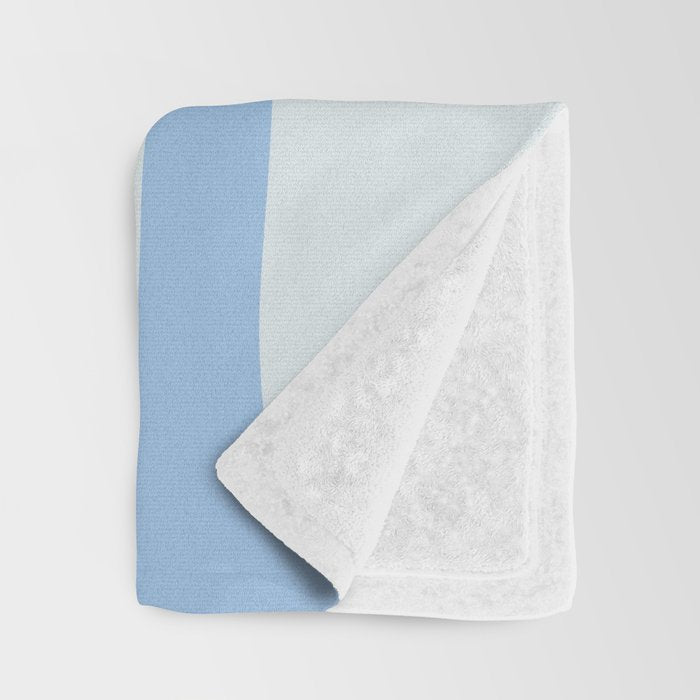 Retro Fantasy Swirl Abstract in Powder Blue Throw Blanket Gallery Image 3